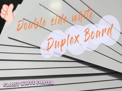 1mm 540gsm beyaz karton çift taraflı beyaz kaplamalı dubleks levha