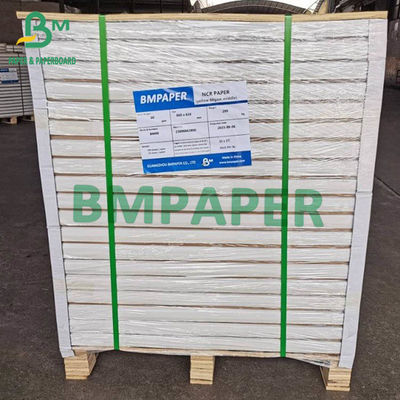 Karbonsuz NCR Kağıdı 55GSM 60GSM Karbon Ön Arka 55GSM 60GSM 66x100cm Çapraz 500 Yaprak
