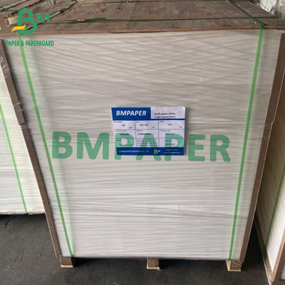 70gm 80gm 90gm Beyaz Beyaz Kraft Kağıdı Yüksek Genişletilebilir Özel Sayfa Boyutu 30cm - 250cm
