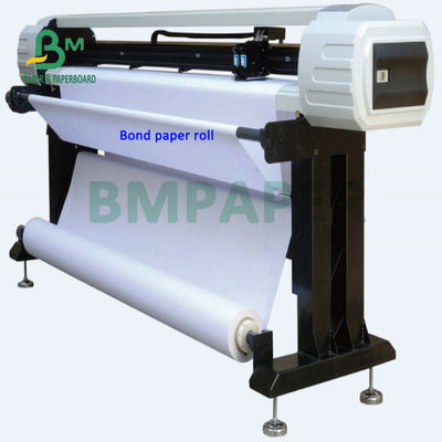 20# 24# 28# Geniş formatlı mürekkep püskürtücülüğe bağlı kağıt 20lb 24lb kaplamamış CAD çizim kağıdı