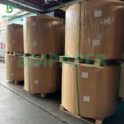 50gm 60gm Tek taraflı Parlak Kahverengi Çizgili Kraft Kağıt Gıda Paketleme
