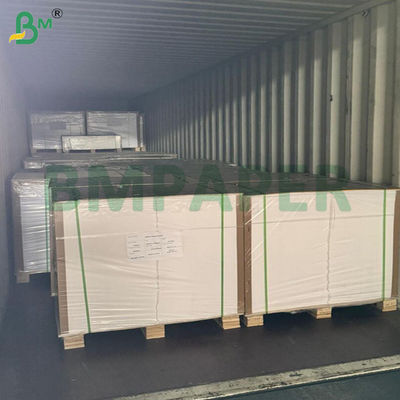 250 gram 300 gram kaplı 1 taraflı beyaz kabarcık karton FBB Pil ambalajı için 61x86cm