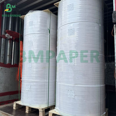 48gm 55gm POS yazıcısı için termal kağıt rulo 480mm x 12000m Sıcaklığa dayanıklı