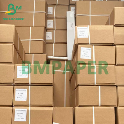 Beyaz CAD Plotter Kağıt Rulosu 2 &quot;Çekirdek 24 İnç Genişlik X 500ft Uzunluk Kutu Başına 2 Rulo