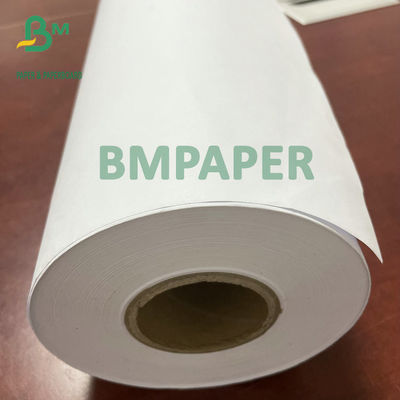 24" x 50 Yards 20LB Kaplanmamış Mürekkep Püskürtmeli Yazı Kağıdı CAD Çizici Kağıt Ruloları