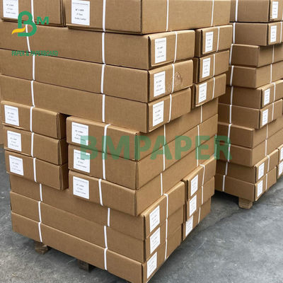 24" x 50 Yards 20LB Kaplanmamış Mürekkep Püskürtmeli Yazı Kağıdı CAD Çizici Kağıt Ruloları
