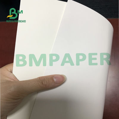 Bakire Odun Hamuru Beyaz Karton Kağıt Levha Davetiye Kartı İçin Pürüzsüz 610mm X 860mm