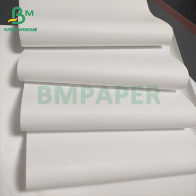 Makbuz Pos Makinesi için 48gsm Beyaz Termal Kağıt Rulosu Virgin Pulp Malzemesi