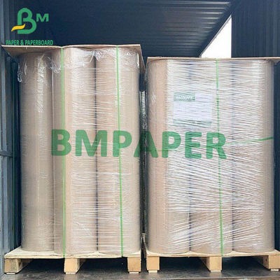 Kahverengi Gıda Ambalaj Torbası İçin 40gsm 70gsm BKP Çuval Kraft Kağıdı Geniş 0.5m - 2.5m