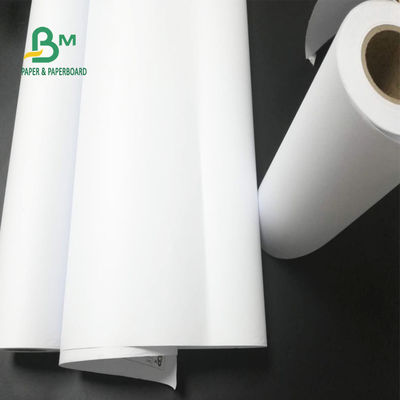 24'' x 150ft 92 Parlaklık 20 lb CAD Plotter Kağıdı Kaplanmamış Bond Rulosu 2'' Çekirdek