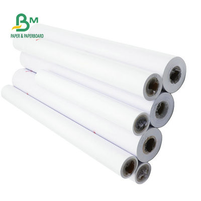 Geniş Format CAD Kaplanmamış Bond Ruloları 20# Plotter Kağıdı 24'' x 150'