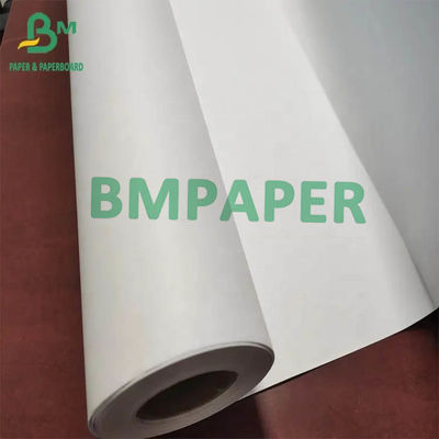 CAD Yazıcılar İçin 80gsm Beyaz Bond Plotter Kağıt Rulosu 50m 100m 150m Uzunluk