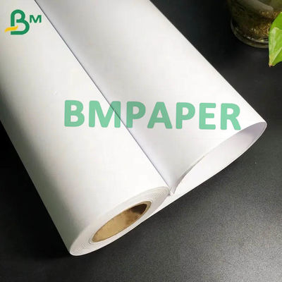 CAD Yazıcılar İçin 80gsm Beyaz Bond Plotter Kağıt Rulosu 50m 100m 150m Uzunluk