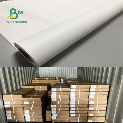 36'' x 500ft 92 Parlaklık 20 lb CAD Plotter Kağıdı Kaplanmamış Bond Rulosu 3'' Çekirdek