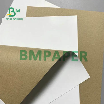 Beyaz Üst Kraft Liner Kurulu Kağıt Geri Dönüşümlü Kağıt Hamuru Malzemesi 120gsm 170gsm 200gsm