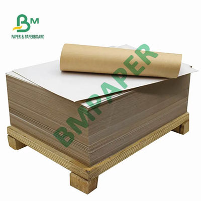 Beyaz Üst Kraft Liner Kurulu Kağıt Geri Dönüşümlü Kağıt Hamuru Malzemesi 120gsm 170gsm 200gsm
