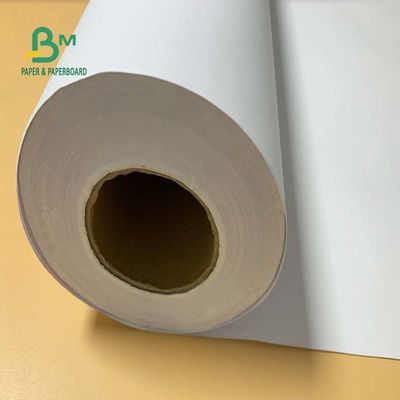 36&quot; x 300ft 20lb Woodfree Mürekkep Püskürtmeli Bond Kağıt Kaplamasız CAD Rulo 2&quot; Çekirdek