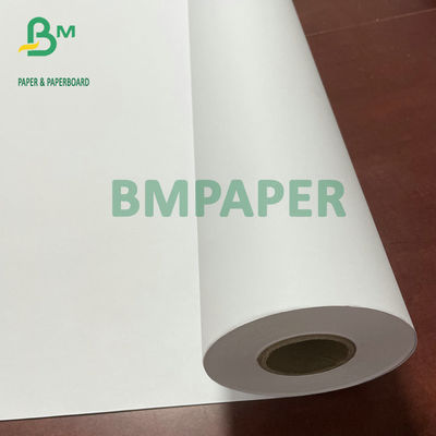 Mürekkep Püskürtmeli Plotter Kağıdı 2 Taraflı Beyaz 20LB Bond Rulo 2'' Çekirdek 24'' Genişlik