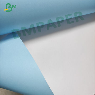 CAD Plotter için Tek Taraflı Mavi Plotter Kağıt Rulosu 24 İnç 36 İnç