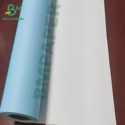 CAD Plotter için Tek Taraflı Mavi Plotter Kağıt Rulosu 24 İnç 36 İnç
