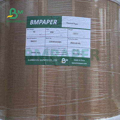 POS Yazıcılar İçin 55gsm Jumbo Rulo Termal Kağıt 565mm X 6000m