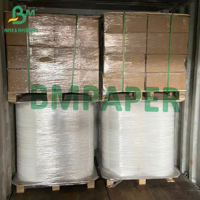 60gsm Kraft Ambalaj Kağıdı Rulosu 15mm 19mm Genişlik Hasır Kağıt Çizgili Kırmızı Renk İçin