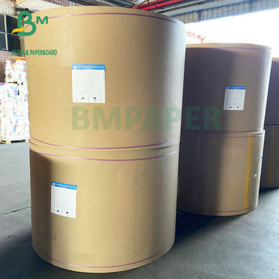 80GSM 90GSM Kraft Liner Board, Çimento Torbaları İçin Yarı Genişletilebilir Kraft Kağıt