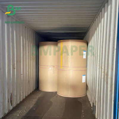 Kahverengi Renk Yarı Genişletilebilir Çuval Kraft Kağıt Rulo 97CM Genişlik 70g 75g 80g
