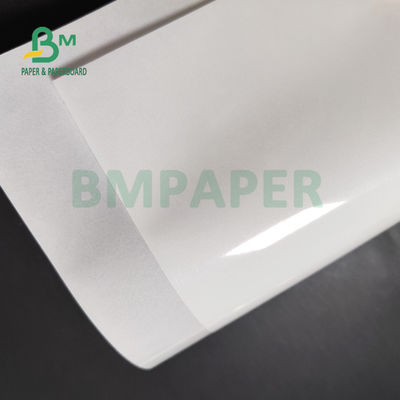 Süpermarket Tek Taraflı Dökme Kaplama için Parlak Beyaz Yapışkanlı Etiket Kağıdı 75gsm 80gsm