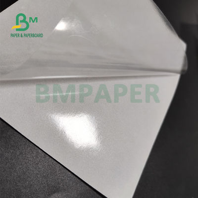 Süpermarket Tek Taraflı Dökme Kaplama için Parlak Beyaz Yapışkanlı Etiket Kağıdı 75gsm 80gsm