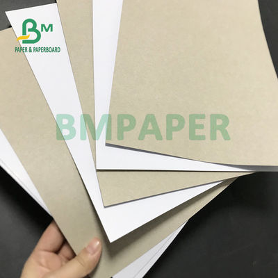 635mm X 914mm Gri Sırtlı Beyaz Kuşe Karton Geri Dönüşümlü Yazdırılabilir