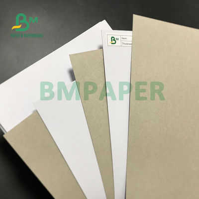 635mm X 914mm Gri Sırtlı Beyaz Kuşe Karton Geri Dönüşümlü Yazdırılabilir