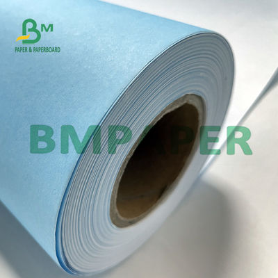 Günlük Kullanım İçin Ham Odun Hamuru Malzemeli Tek Taraflı Mavi 20LB Plotter Kağıdı