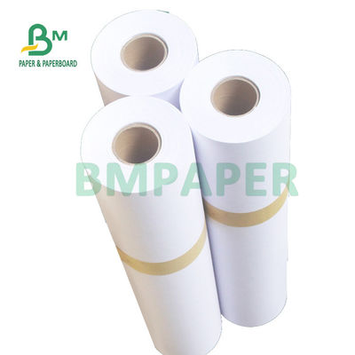 Geniş format 80gsm 20LB Cad Plotter Kağıt Rulo 18'' 24' 36' X 500ft Mühendislik Mimarlık Çizimi için
