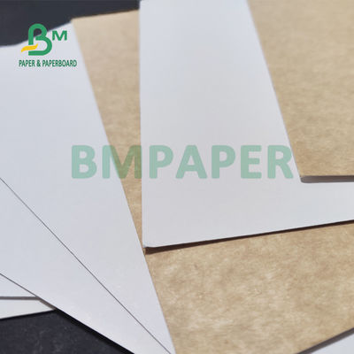 325gsm Üniforma Beyaz Kaplamalı Kraft Arka Kağıt Ekmek Ambalajı İçin 70 X 100cm