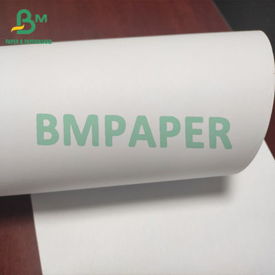Mühendislik için 24 &quot;X 150 '20lb CAD Kaplanmamış Plotter Kağıdı Parlak Beyaz Renk