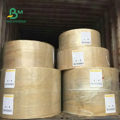 Yağa Dayanıklı Kahverengi Kraft Liner Board, Gıda Ambalajı İçin PE Kaplı Kağıt Ruloları 70gsm 80gsm 90gsm