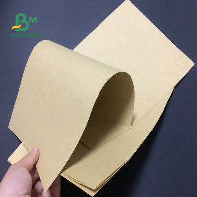 Yağa Dayanıklı Kahverengi Kraft Liner Board, Gıda Ambalajı İçin PE Kaplı Kağıt Ruloları 70gsm 80gsm 90gsm