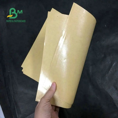 Yağa Dayanıklı Kahverengi Kraft Liner Board, Gıda Ambalajı İçin PE Kaplı Kağıt Ruloları 70gsm 80gsm 90gsm