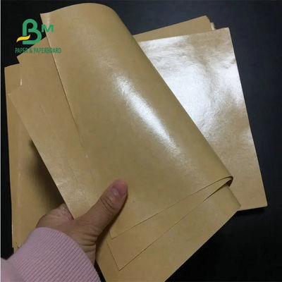 Yağa Dayanıklı Kahverengi Kraft Liner Board, Gıda Ambalajı İçin PE Kaplı Kağıt Ruloları 70gsm 80gsm 90gsm