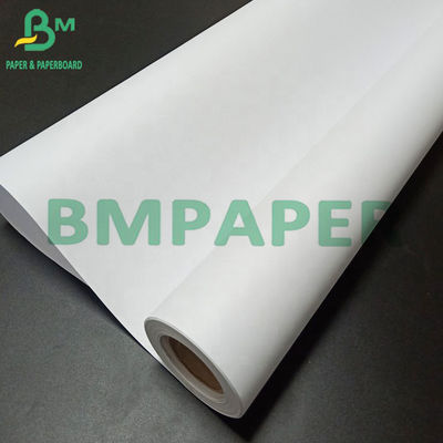 24 &quot;X 500ft CAD Plotter Kağıt Rulosu, Konfeksiyon Endüstrisi İçin Mürekkep Püskürtmeli Bond Kağıdı