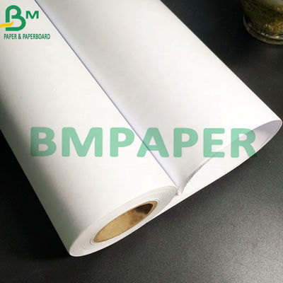 24 &quot;X 500ft CAD Plotter Kağıt Rulosu, Konfeksiyon Endüstrisi İçin Mürekkep Püskürtmeli Bond Kağıdı