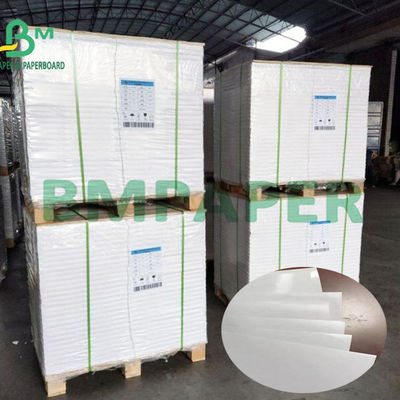 80g + 15g PE Lamine Su Geçirmez Ağartılmış Beyaz Woodfree Ofset Kağıt