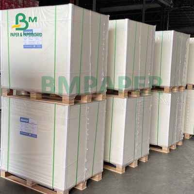 Taze Gıda Ambalajı İçin 270gsm Beyaz Dondurucu Kağıt Rulo Panosu Yüksek Toplu 30 X 22,5 &quot;