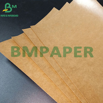 Gıda Ambalajı İçin 140g + 15g Tek Taraflı PE Kaplama Gıda Sınıfı Kahverengi Kraft Papel