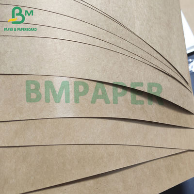 FDA Bozunabilir Doğal Kahverengi Kraft Bardak Stok Çorba Kase Kağıdı 250gsm