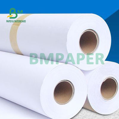 Geniş Format Yazıcı için 20lb Papel Plotter Mürekkep Püskürtmeli 24 '' 36 '' x 50m Keskin Görüntü