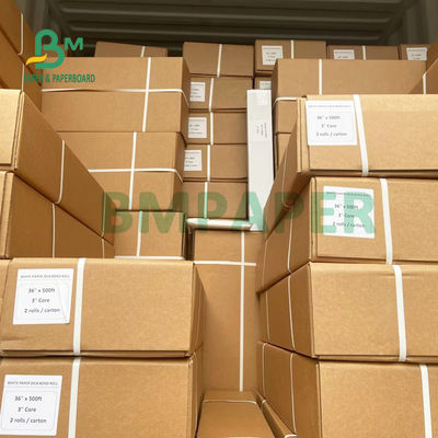 Geniş Format Yazıcı için 20lb Papel Plotter Mürekkep Püskürtmeli 24 '' 36 '' x 50m Keskin Görüntü