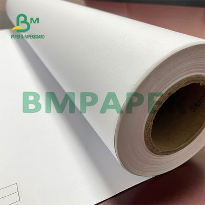 80g 914x50m Papel Plotter Mürekkep Püskürtmeli Beyaz Fotokopi Kağıdı Rulosu İçin