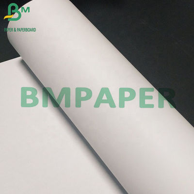 80g 30 inç Yüksek Beyazlık Plotter Mürekkep Püskürtmeli Papel Kaplamasız CAD Plotter Kağıt Rulosu